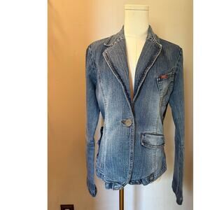 Mecca Femme Vintage Y2k denim jean jacket Large Fitted